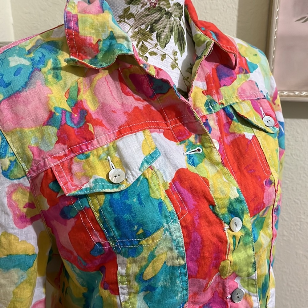 Ruby Rd. colorful Blazer - Picture 3 of 17